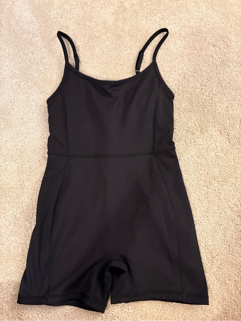 Pacsun Black One-Piece athletic Romper - Classic Tank Style